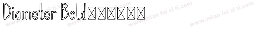 Diameter Bold字体转换